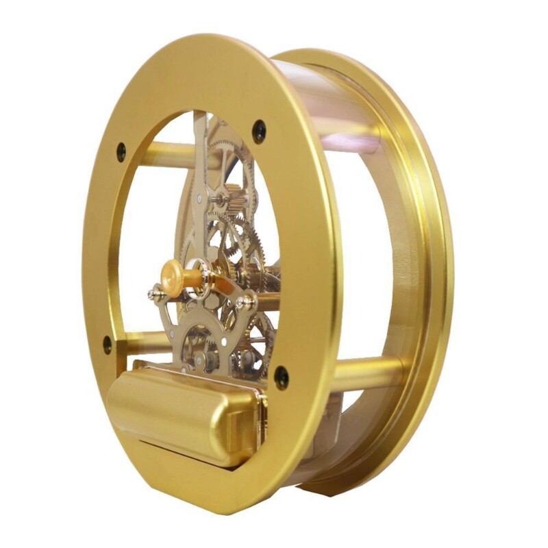 Round Decorative Clock Metal Perspective Movement Wall Clock Accessory Clocks