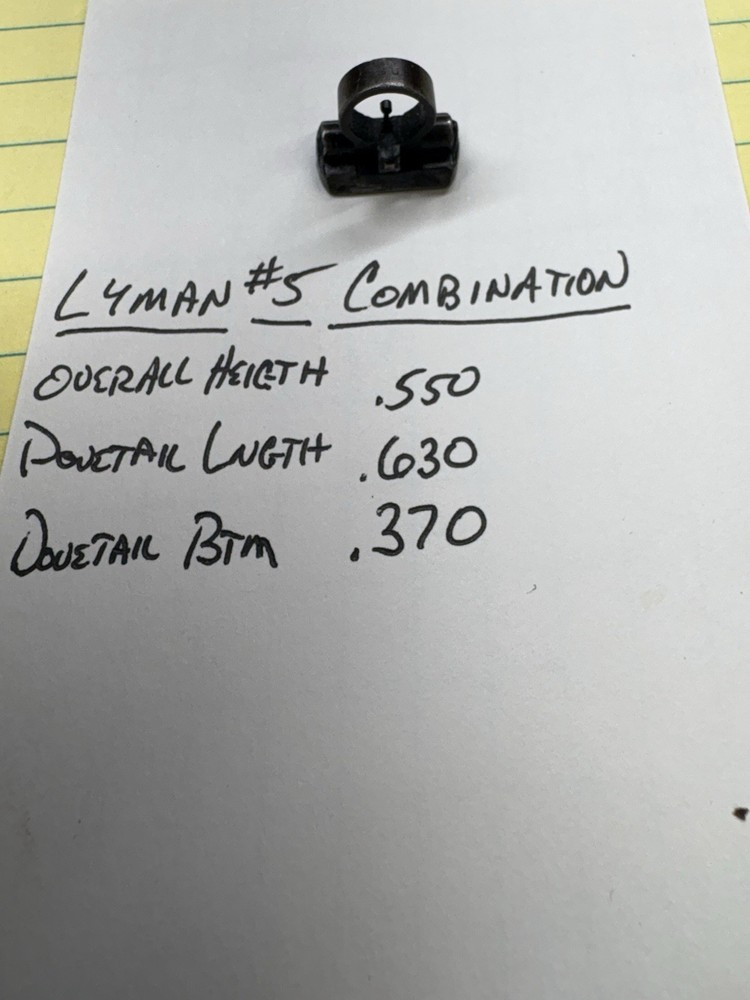 Antique Lyman No. 5 Folding Combination Front Sight