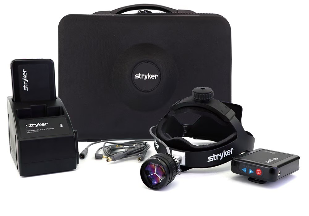 Stryker Quantum Cool LED Surgical Headlight Set