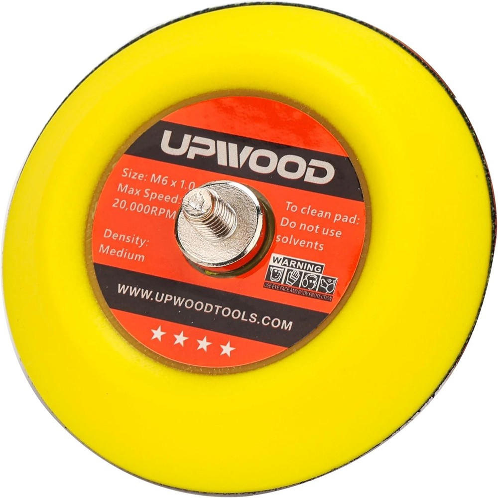 Durable 3 Inch M6 Thread Backing Pads - 8 pcs for Easy Sanding Installation