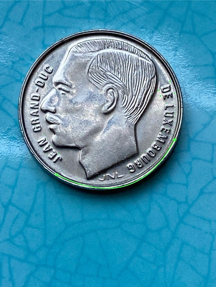 1990 Luxembourg 1 Franc Multi-Die Crack Errors