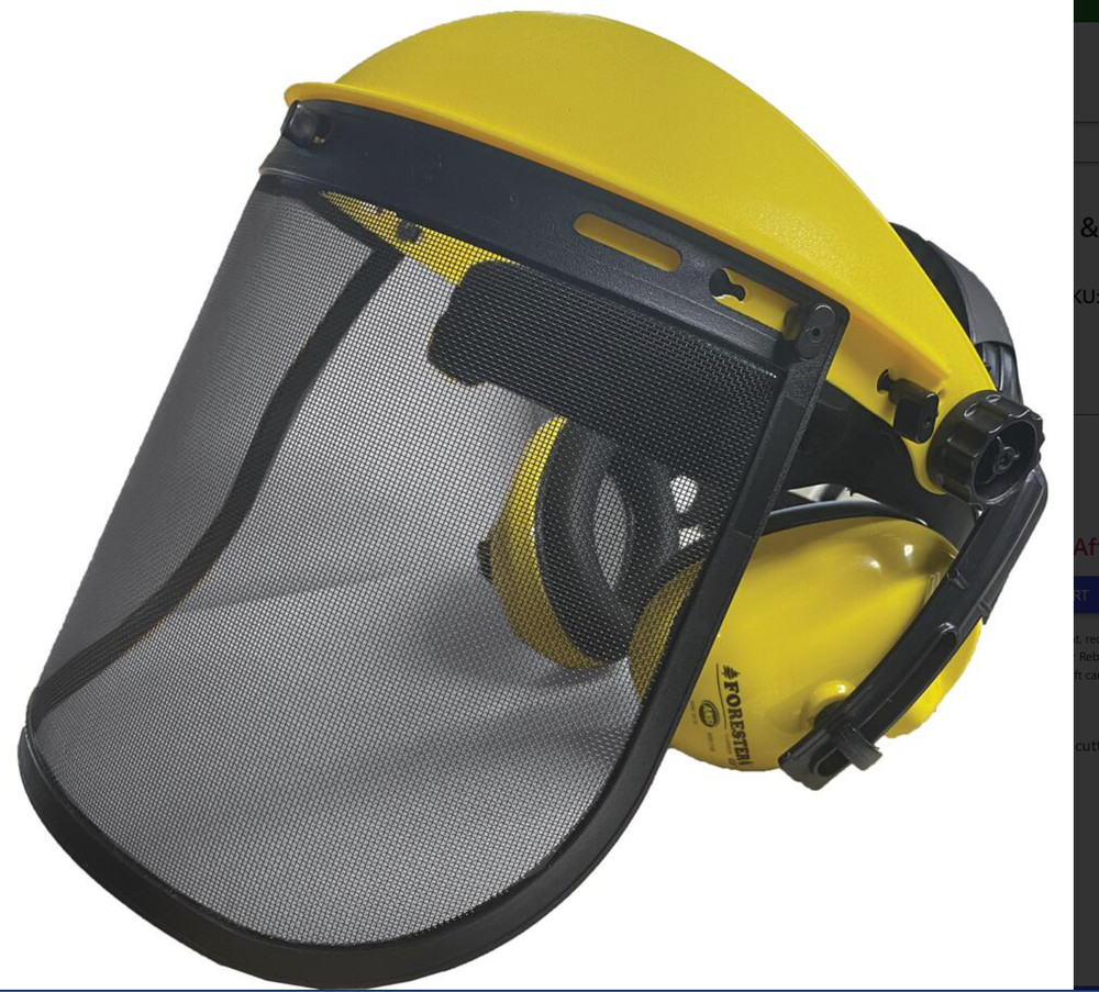 Forester Chainsaw Face Shield & Earmuffs - Assorted Colors