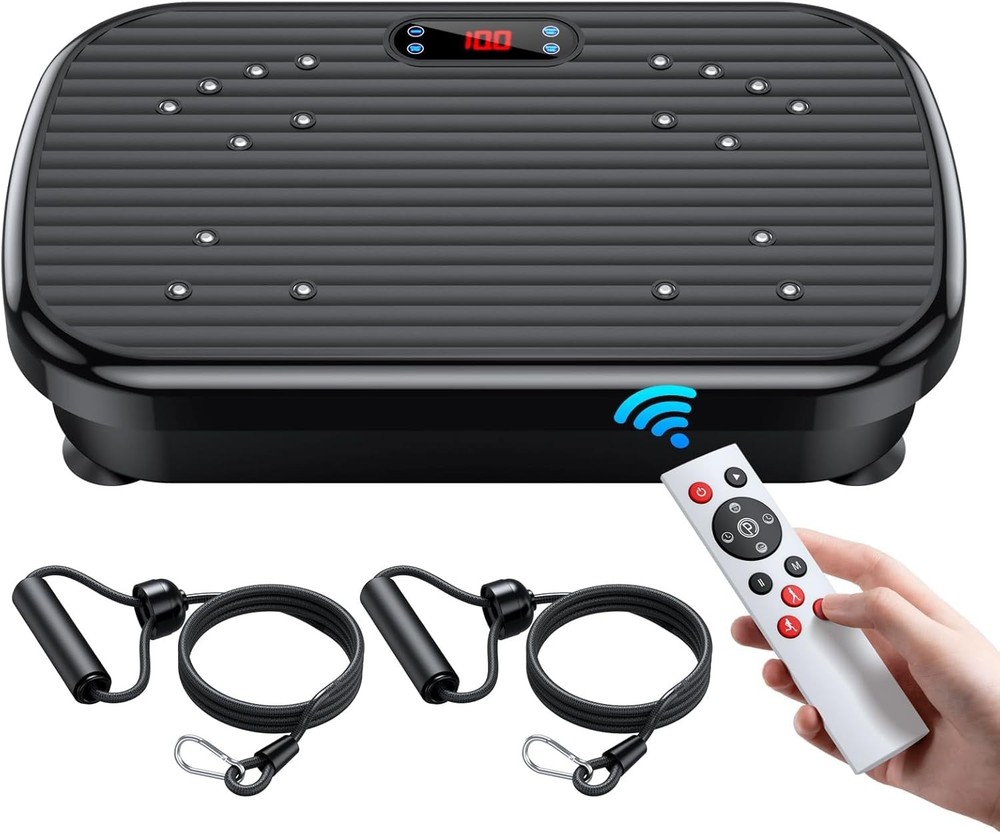 Vibration Plate Exercise Machine, for Lymphatic Large, Black