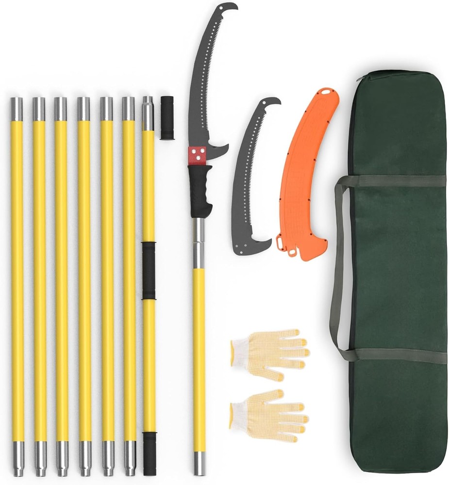Pole Saws Tree Trimming 7.3-27 ft Extendable Tree Trimmers Long Handle Pruner