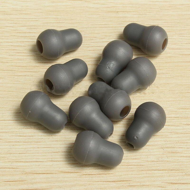 10Pcs Silicone Black Soft Eartips Earplug Earpieces For Littmann Stethoscope A