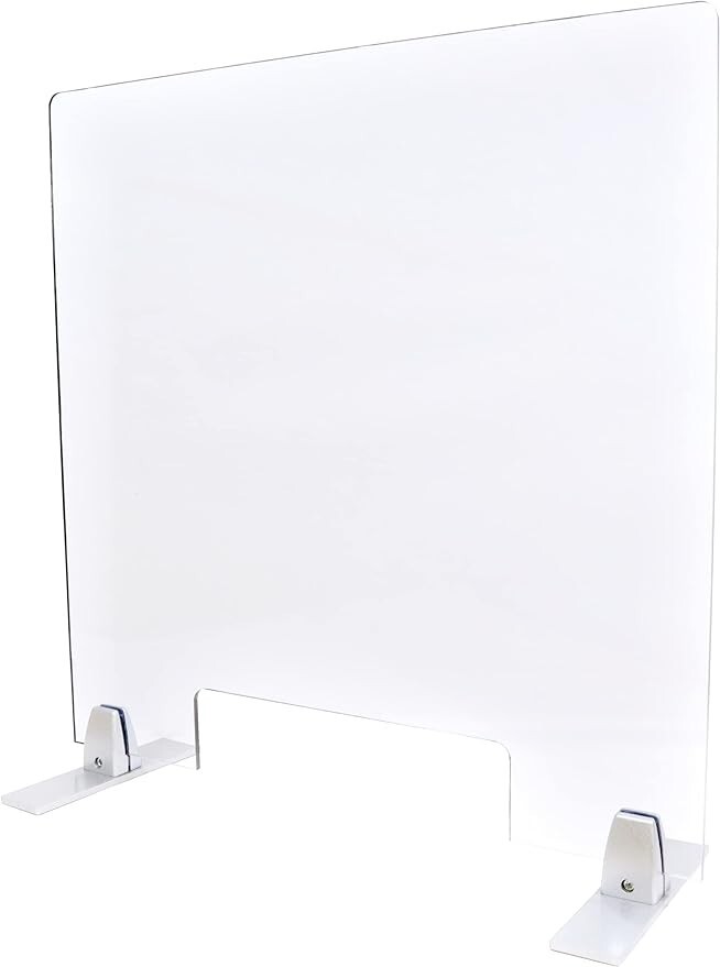 Plexiglass Table Top Sneeze Guard – Desk Divider for Students, Office,...
