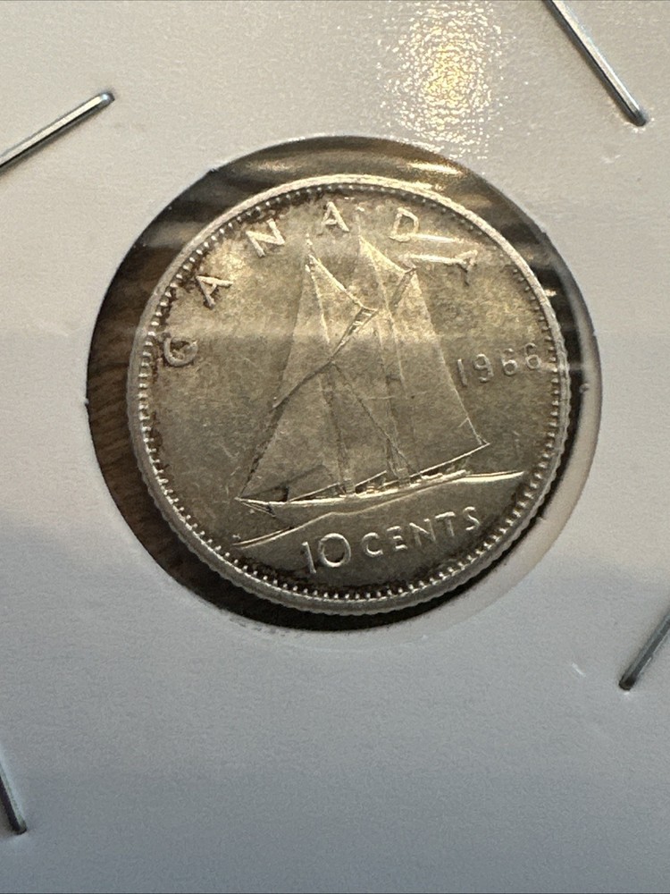 1966 canadian 10 cents silver