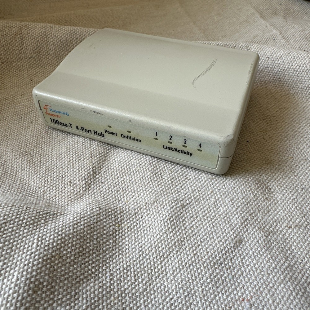 Hawking PN400TP Ethernet 10-Base-T 4-Port Network Hub - Untested