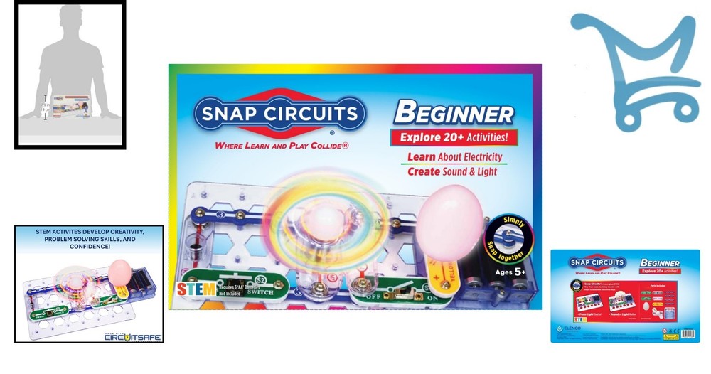Electronics Exploration Kit STEM Toy for Ages 5-9 Safe Circuit Building Projects