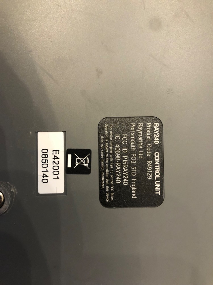 Raymarine RAY240 Modular VHF Radio Control Unit E42001