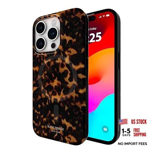iPhone 15 Pro Case, Compatible with MagSafe - Tortoiseshell