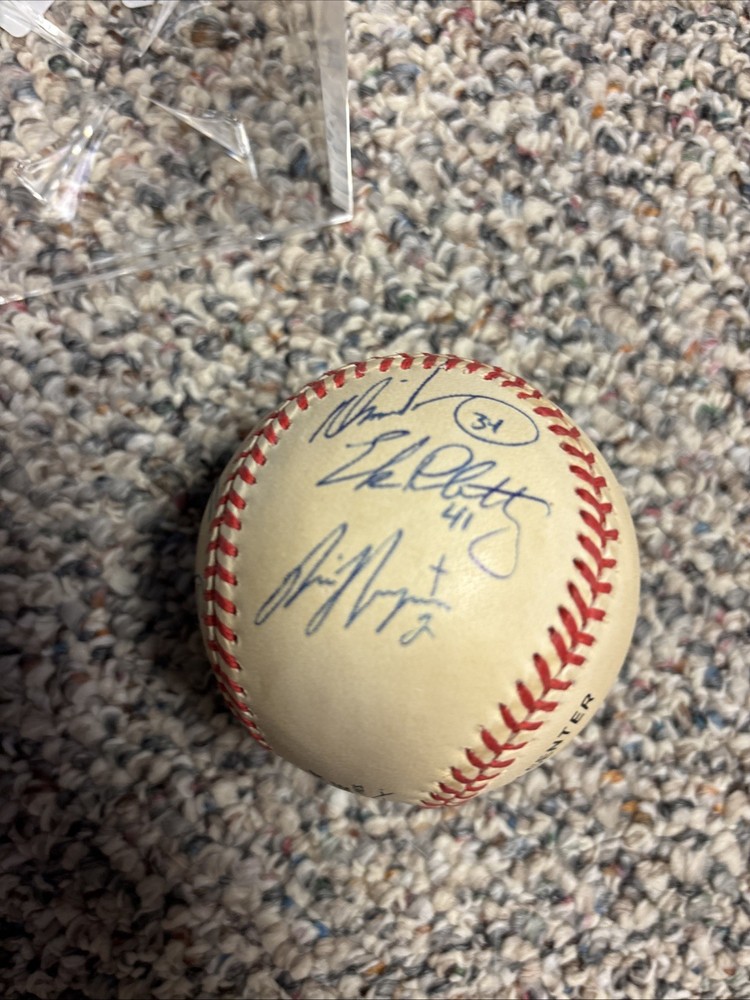 Eric Plantenberg Autographed Baseball & Case,Cottier,++