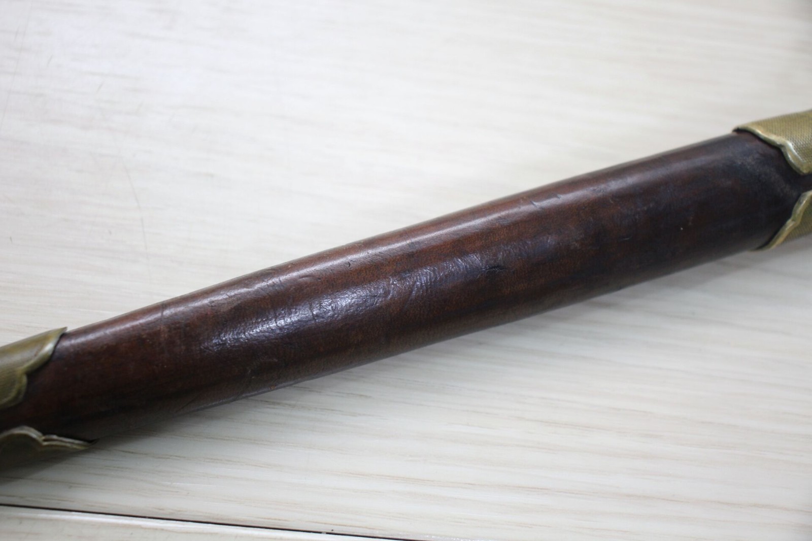 WWII Japanese Navy Dirk Mid War Brass Fittings Resin Handle 8" Blade J30