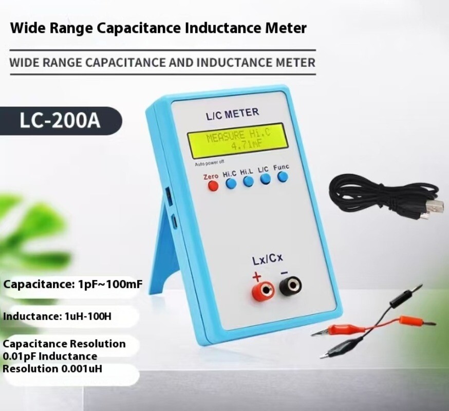LC‑200A Inductance Capacitance Meter Handheld L/C Meter Electric Multimeter