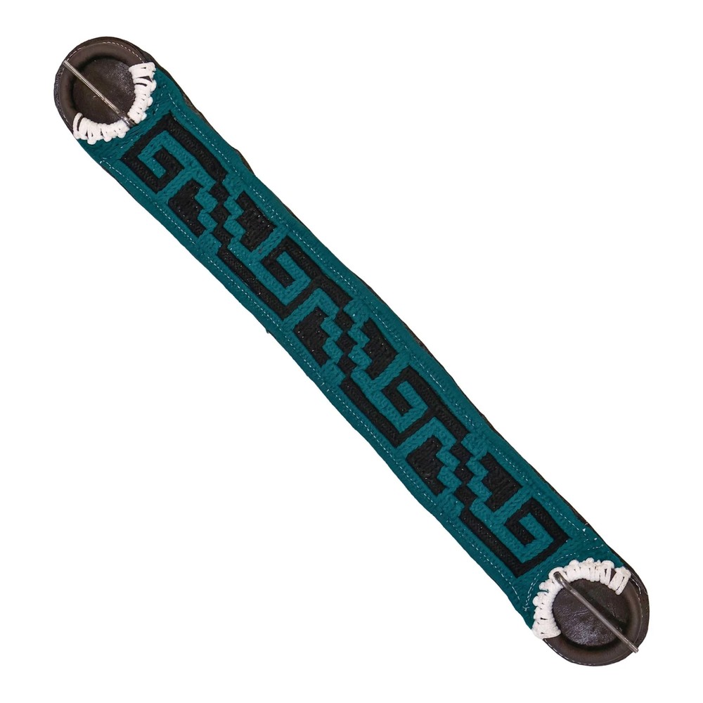 35" Mexican Teal Cincho Caballo Cinch Saddle