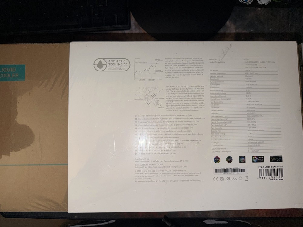 DEEPCOOL LT720 AIO LIQUID COOLER