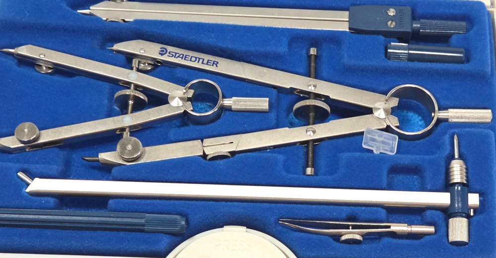 Vtg Staedtler Mars Masterbow Drafting Set Made in Germany VGC