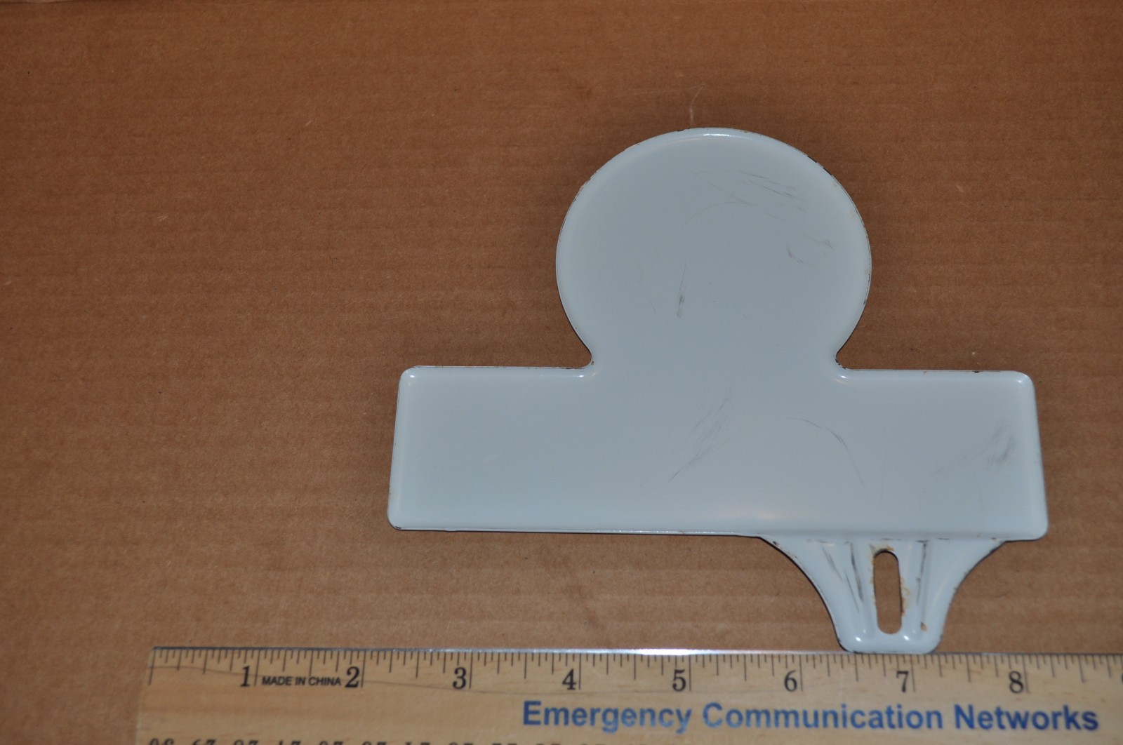 Original Tidewater Oil Company Flying A Service Gasoline License Plate Topper