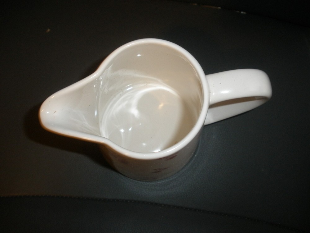 Hallmark Cherries White Pitcher 5" Tall EUC