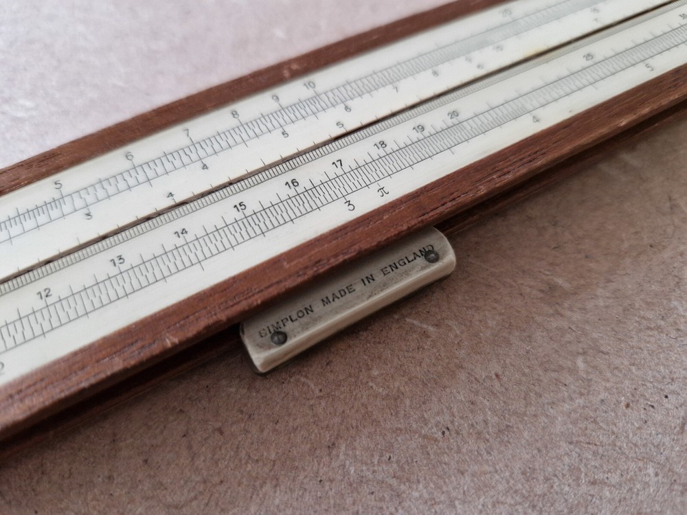 Vintage Simplon Bilateral 413308 Engineering Slide Rule