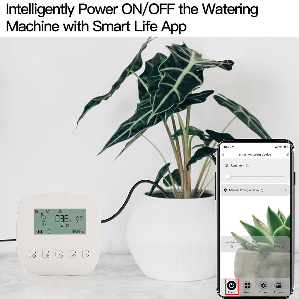MOES WiFi Smart Automatic Micro Drip Irrigation Dual Pump Watering System Timer
