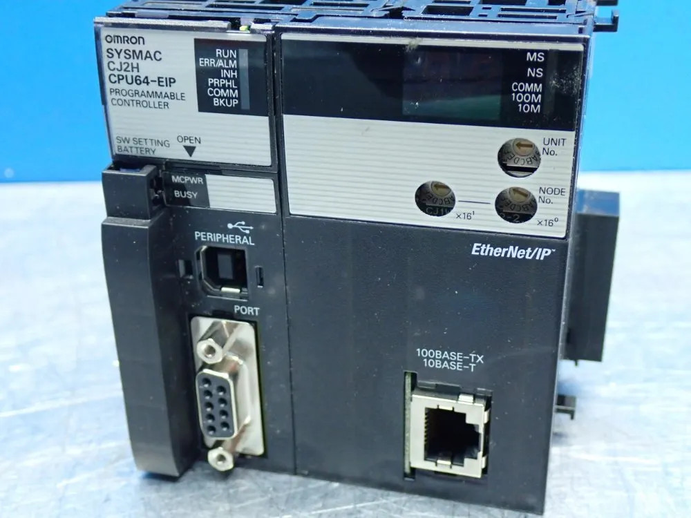 OMRON CJ2H-CPU64-EIP CJ-SERIES CPU MODULE UNIT 160K DATA MEMORY CAPACITY, 25