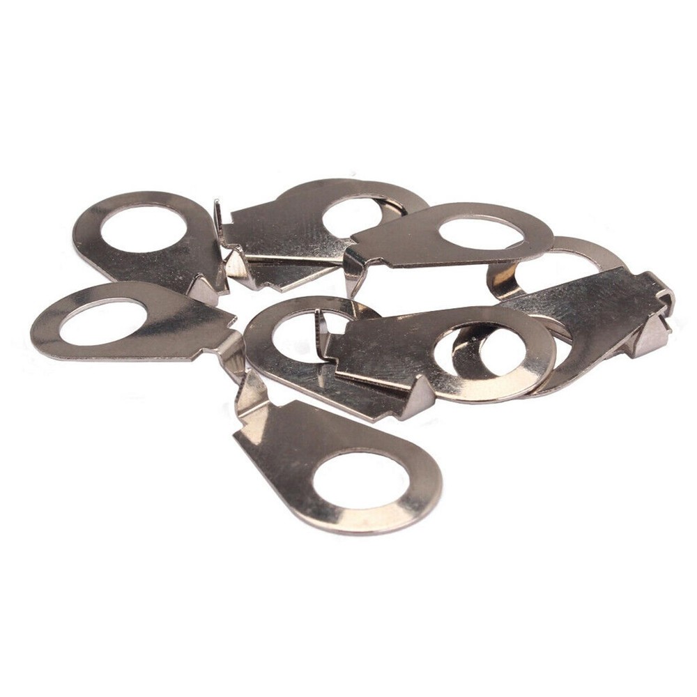 10Pcs 8.5mm Chrome Guitar Knobs Pointer Plate Washer Knob Position Indicator