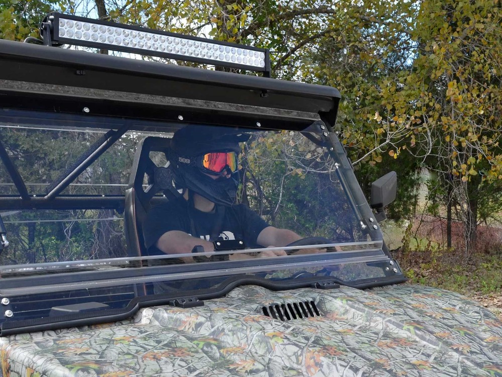 SuperATV Odes Dominator X2 / X4 Scratch Resistant Flip Windshield (2015-2017)