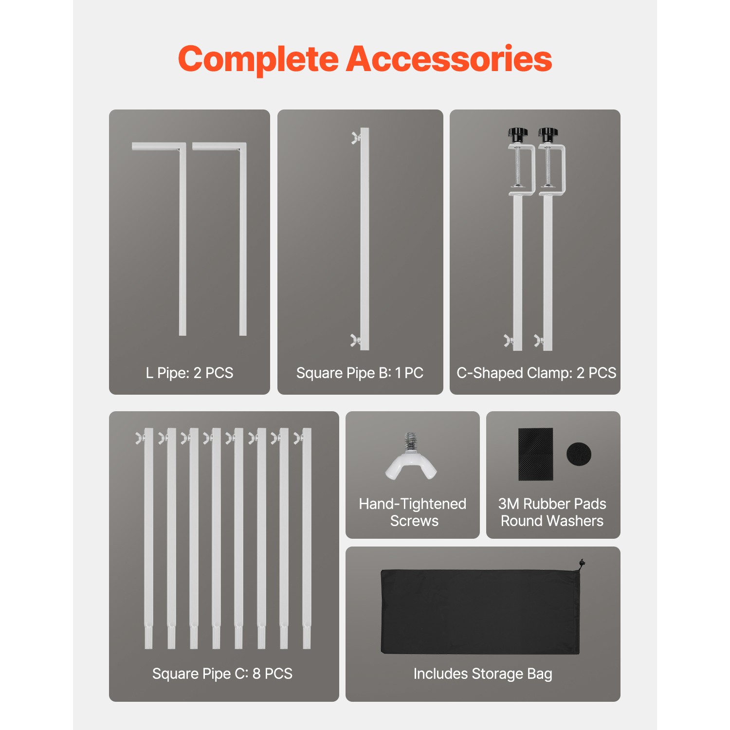 Over The Table Rod Stand with Clamps 28-98" Adjustable Metal Wedding Party Decor