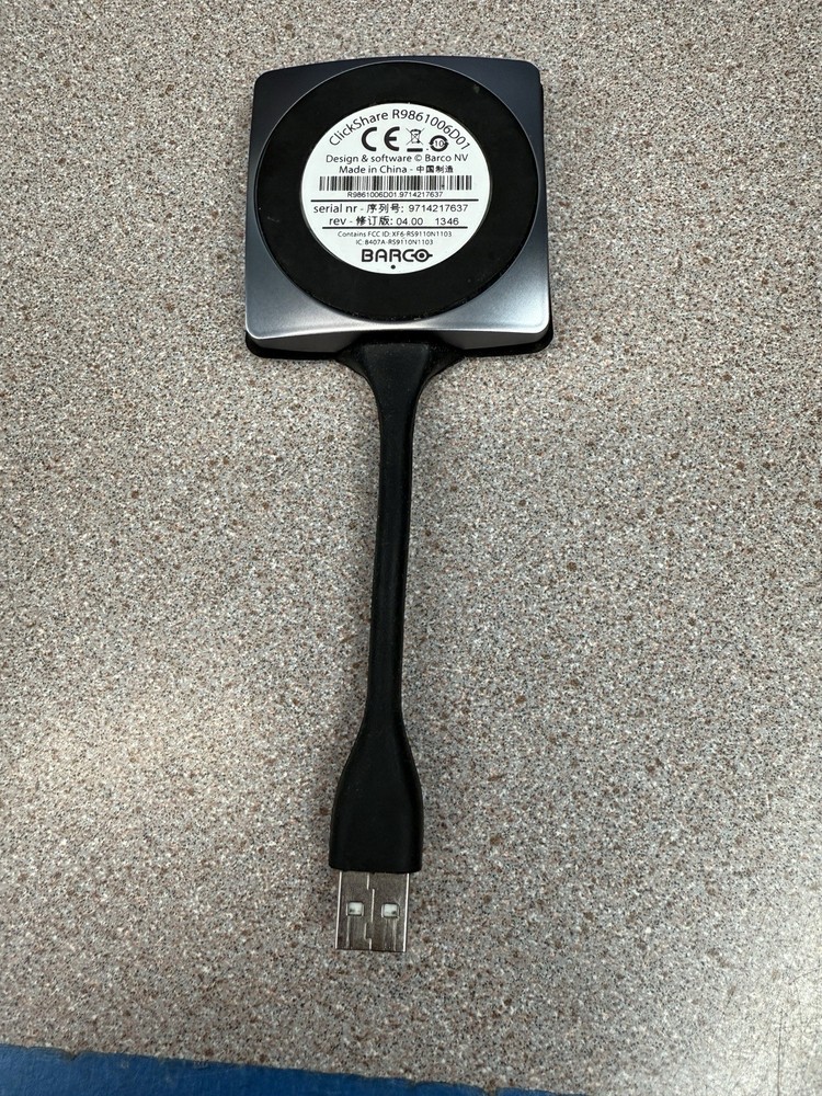 Barco ClickShare R9861006D01 USB Button Wireless Interface AV Streamer New