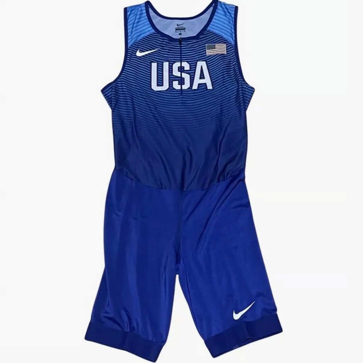 Men's L 🔥 Nike Pro Elite Team USA Olympics Speedsuit Track Made USA 898156-xxx