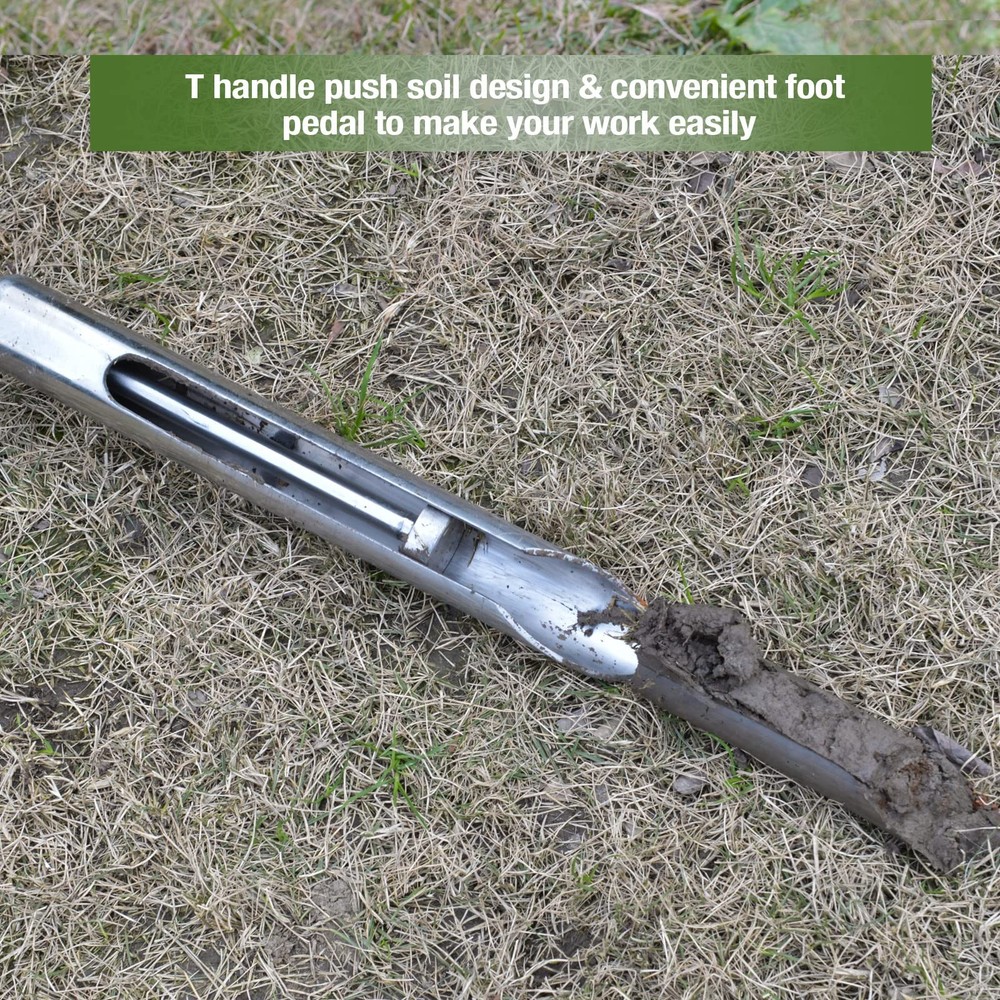 40 Inch Stainless Soil Sampler Probe Garden Soil Testing Tool