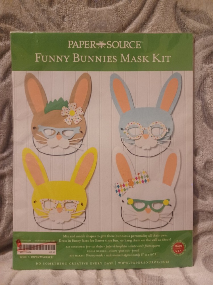 Paper Source Bunny Headbands Kit Easter Craft New 