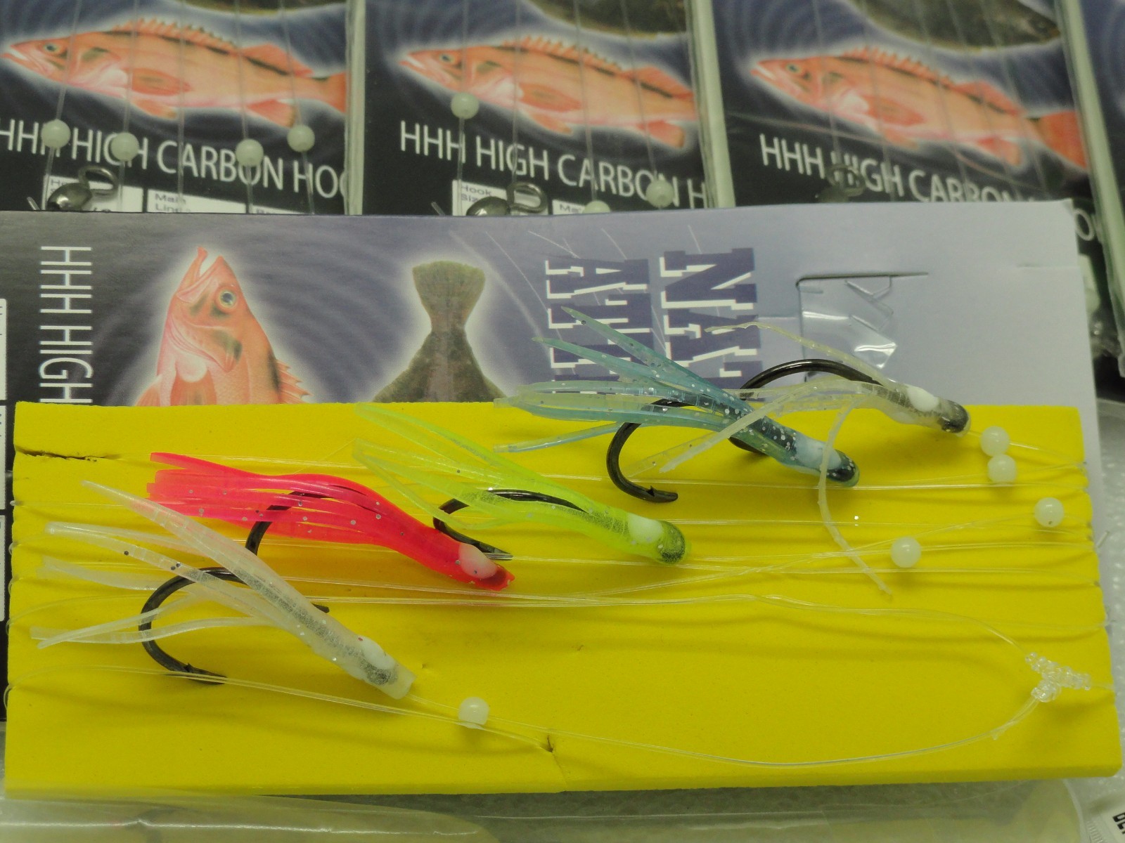 5 - 1/0 Squid SABIKI bait Bottom Sanddab Fishing Mackerel Bonito W/ Organizer