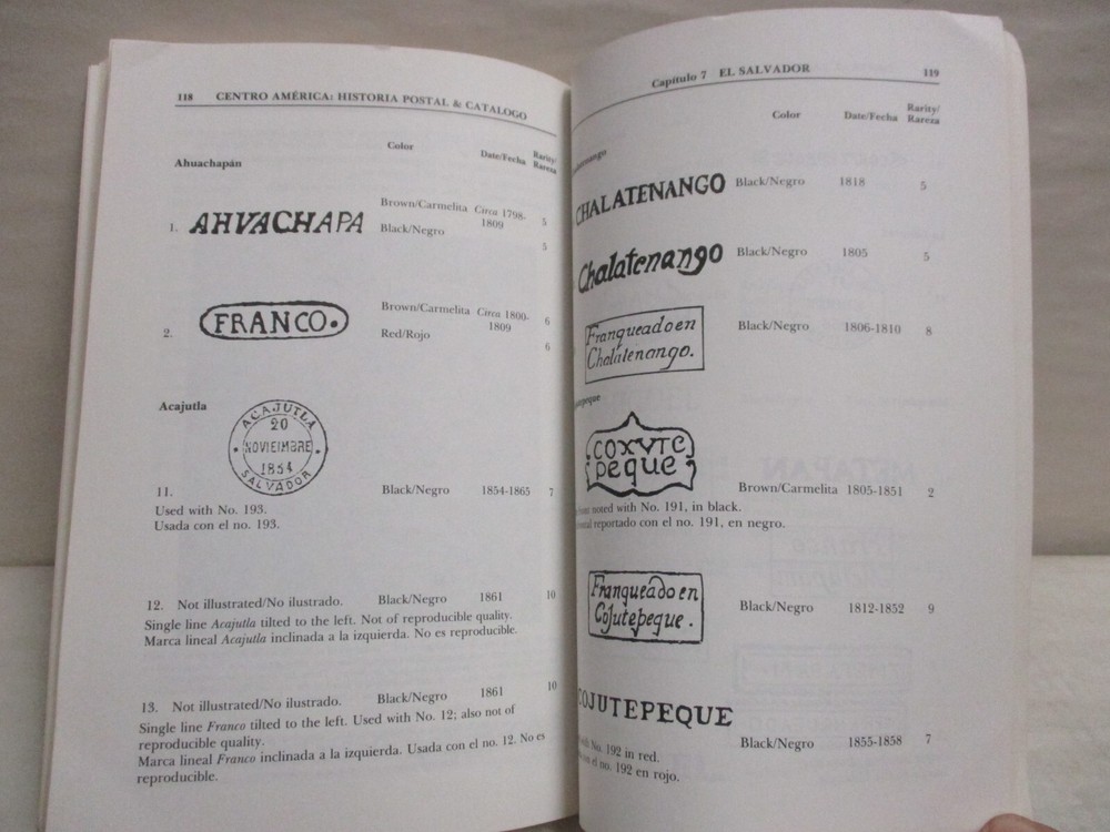 Central America Postal History & Listing of Prephilatelic Postmarks Leo J Harris