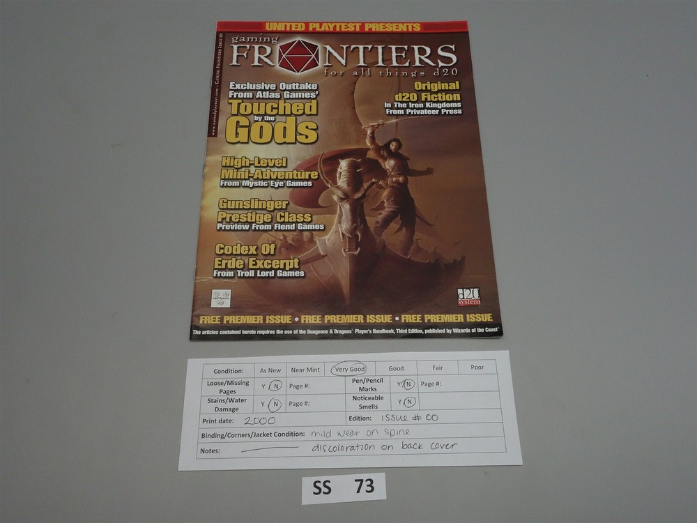 Gaming Frontiers (United Playtest): Issue # 0