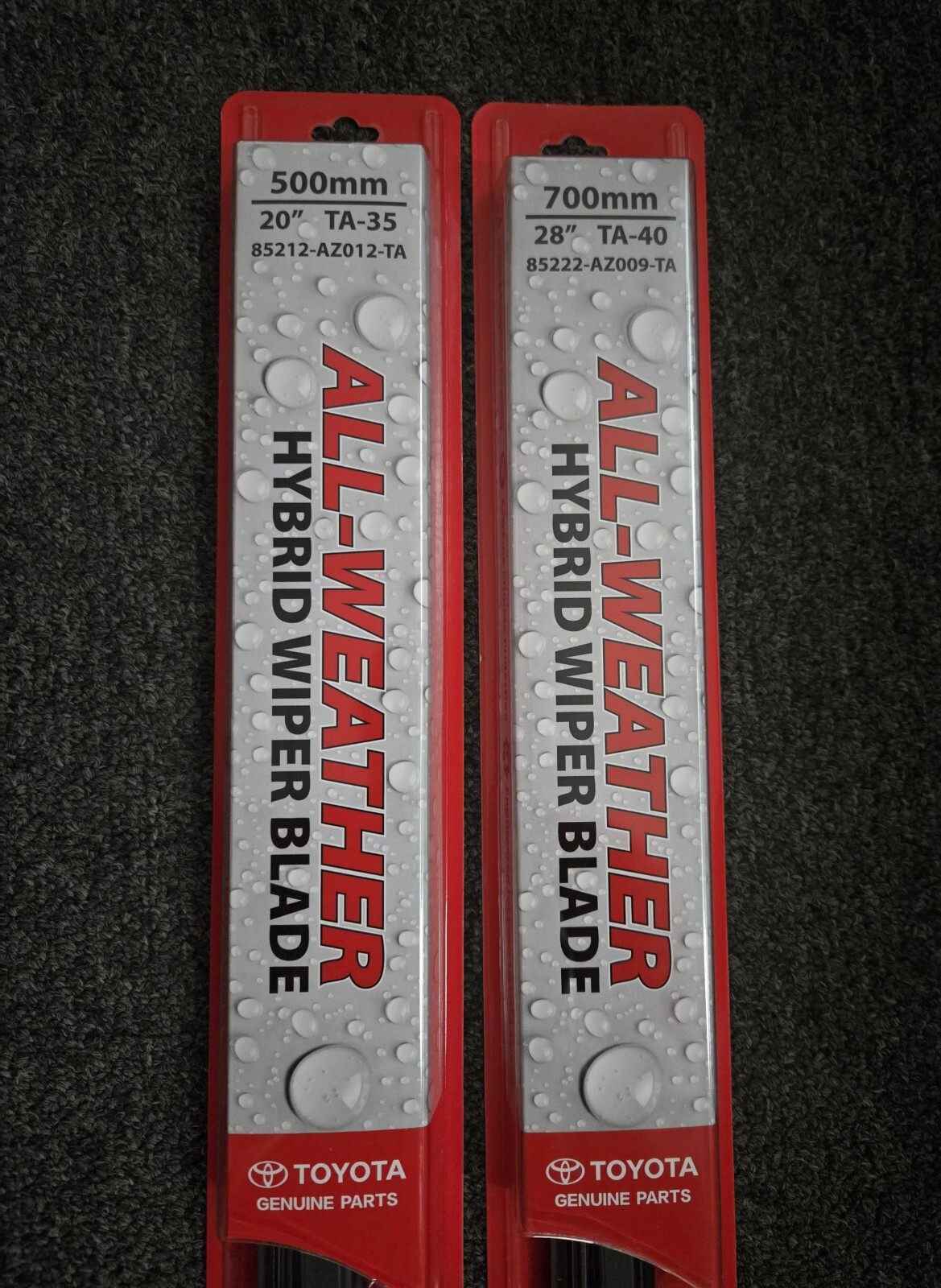 2011-2019 Sienna Genuine Toyota Front Wiper Blade Set 1L 1F