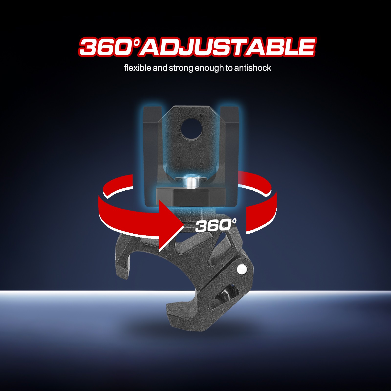 2 UTV LED Whip Light Mount Clamp Pro-fit Cage For Polaris Ranger General CF-MOTO