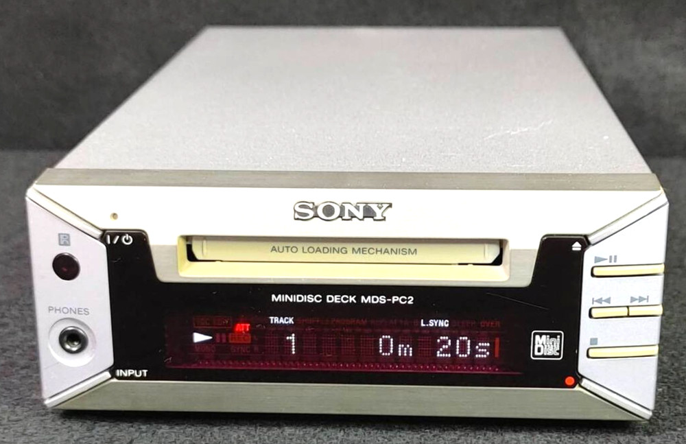 Junk Sony MiniDisc Deck MDS-PC2 MD Recorder Player