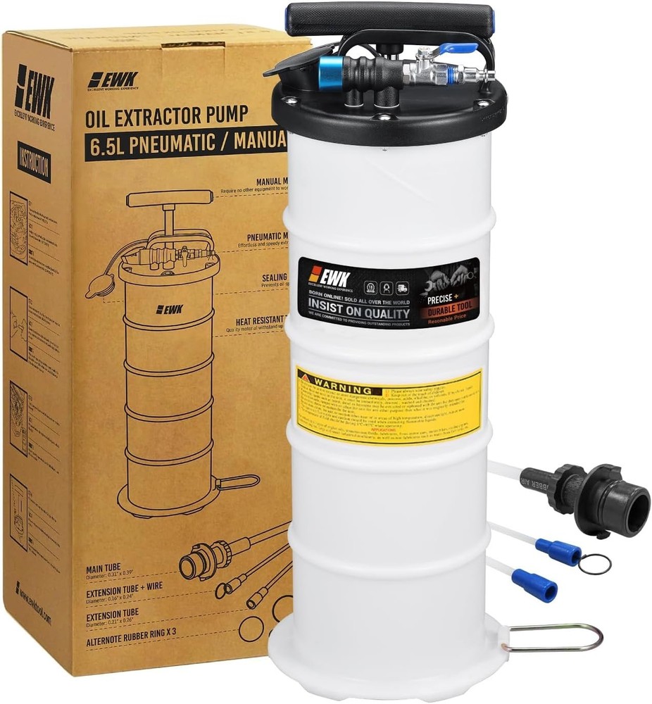 Universal Automotive Fluid Extractor Pump - Compact & Fast for Oil Changes