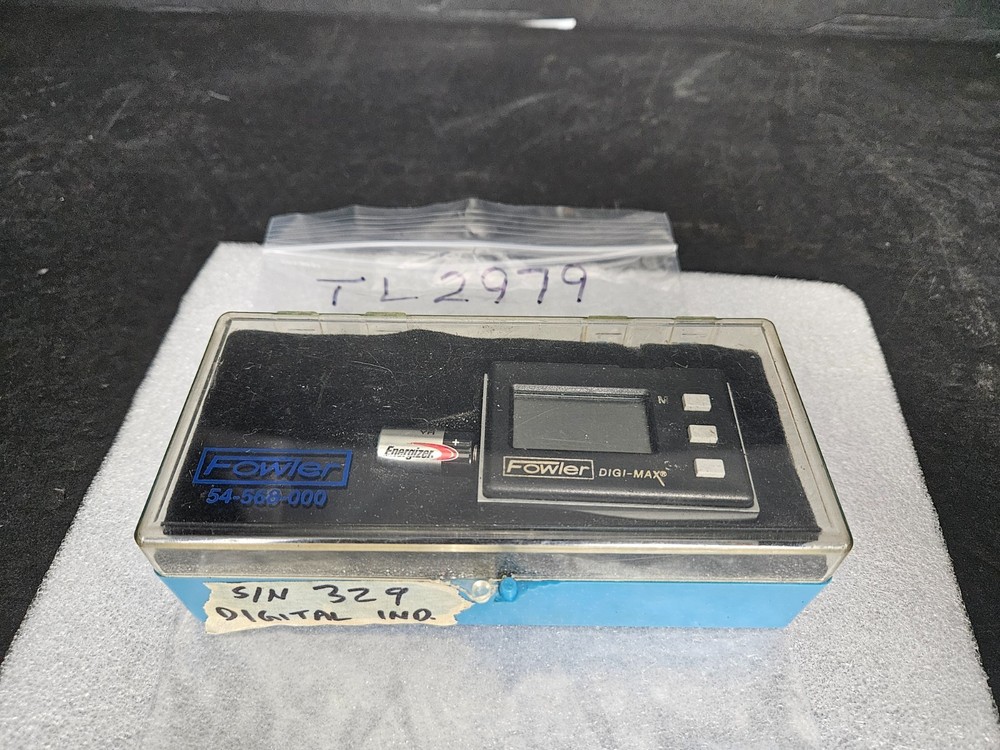 FOWLER #54-568-000 DIGI MAX TEST INDICATOR W/CASE (TL2979)