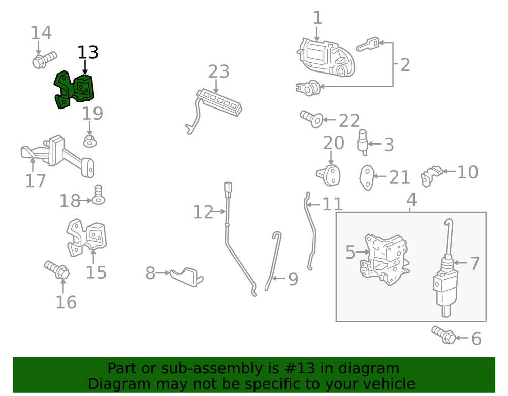 Genuine Ford Hinge F65Z-1522801-AA