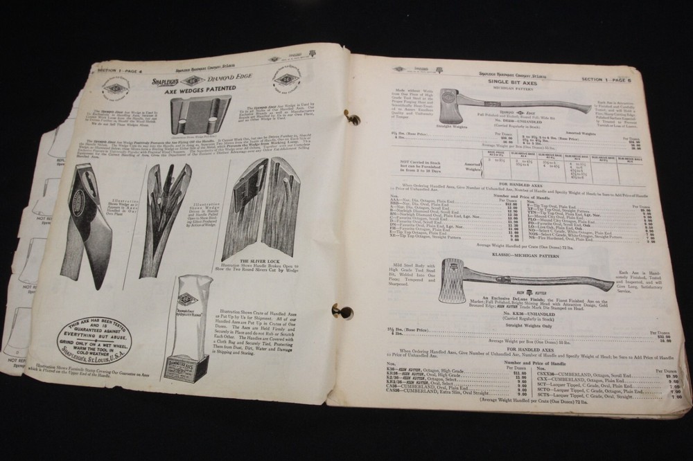 VTG Shapleigh's Tool Division Partial Catalog Rough Reference Keen Kutter DE