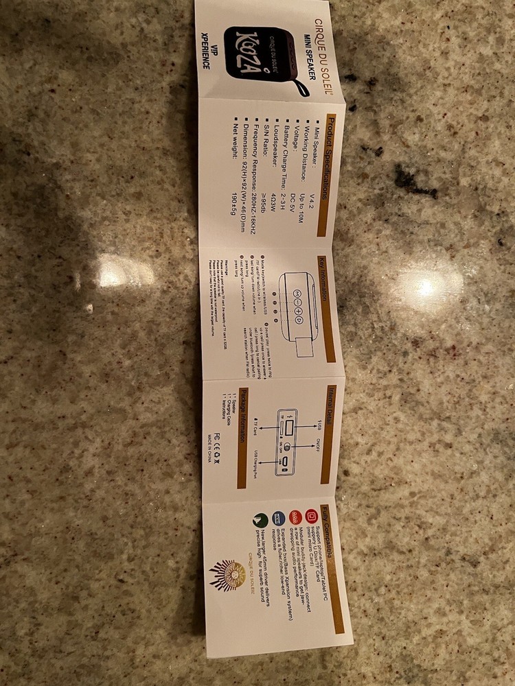 cirque du soleil kooza speaker