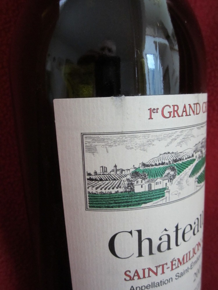 2001 Chateau Pavie Empty Wine Bottle with Cork