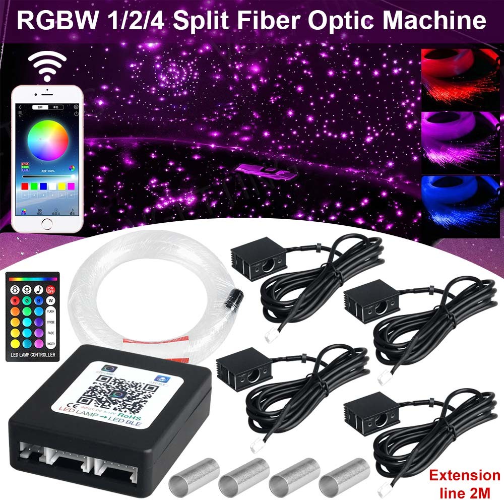 300-1200Pcs Fiber Optic Lights Starlight Headliner kit Music Mode APP Control US
