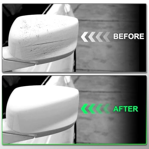 Driver Side Mirror Cover Rear View Mirror Cap Compatible with Driver side White
