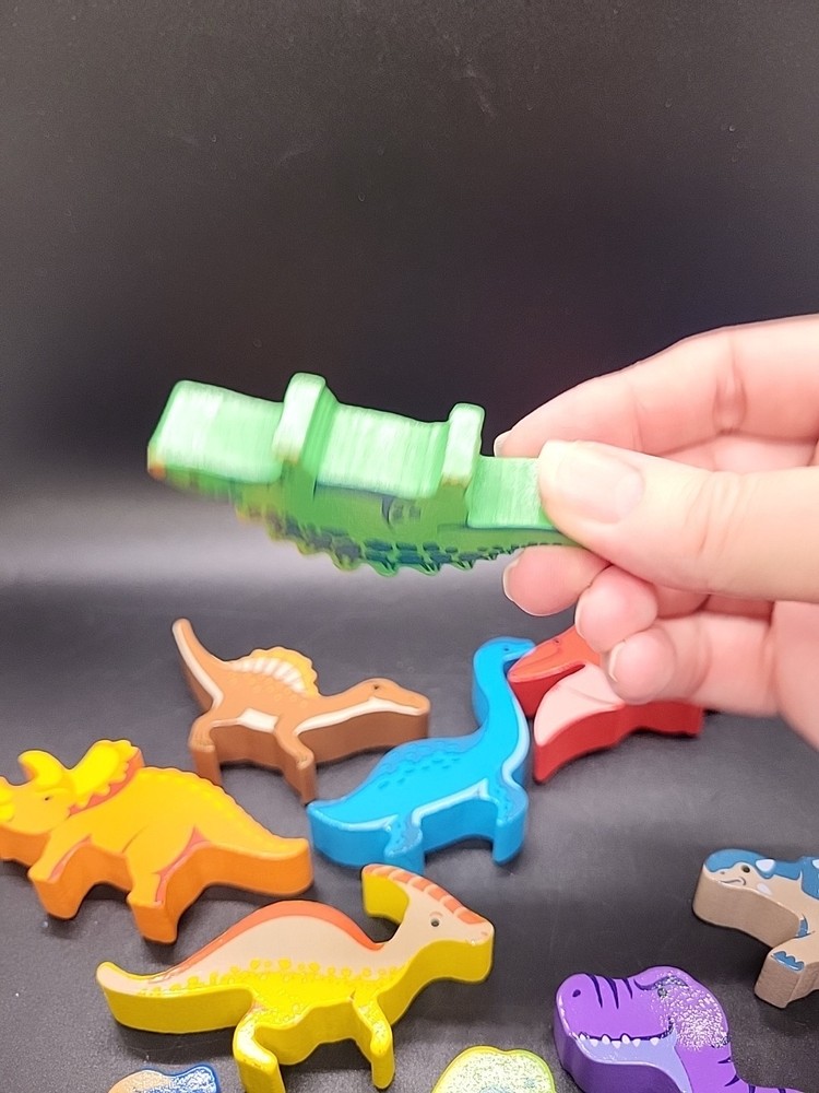 Wooden Dinosaur Play Set