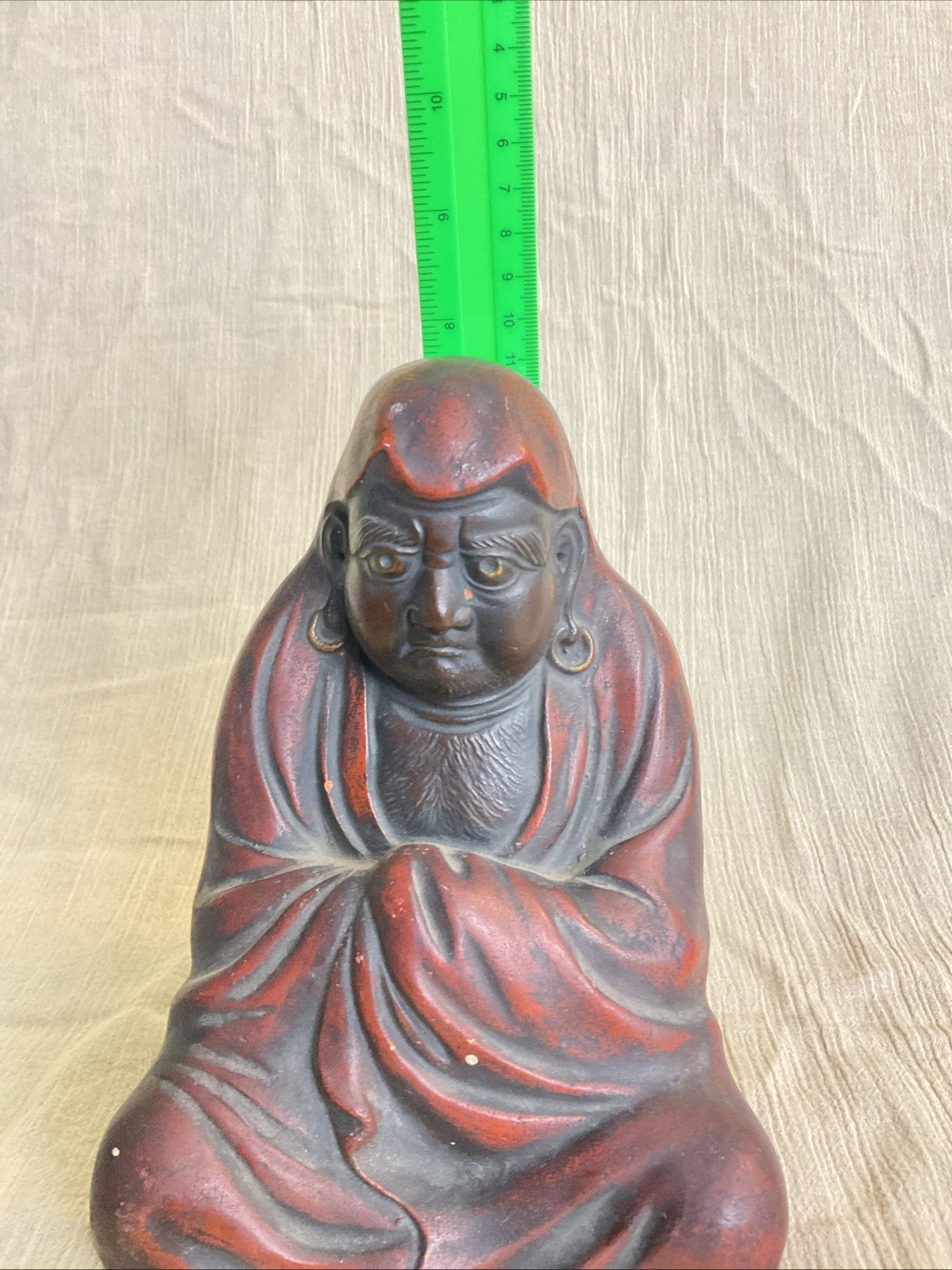 Vintage Japanese Figurine Daruma Daishi Buddhism Statue