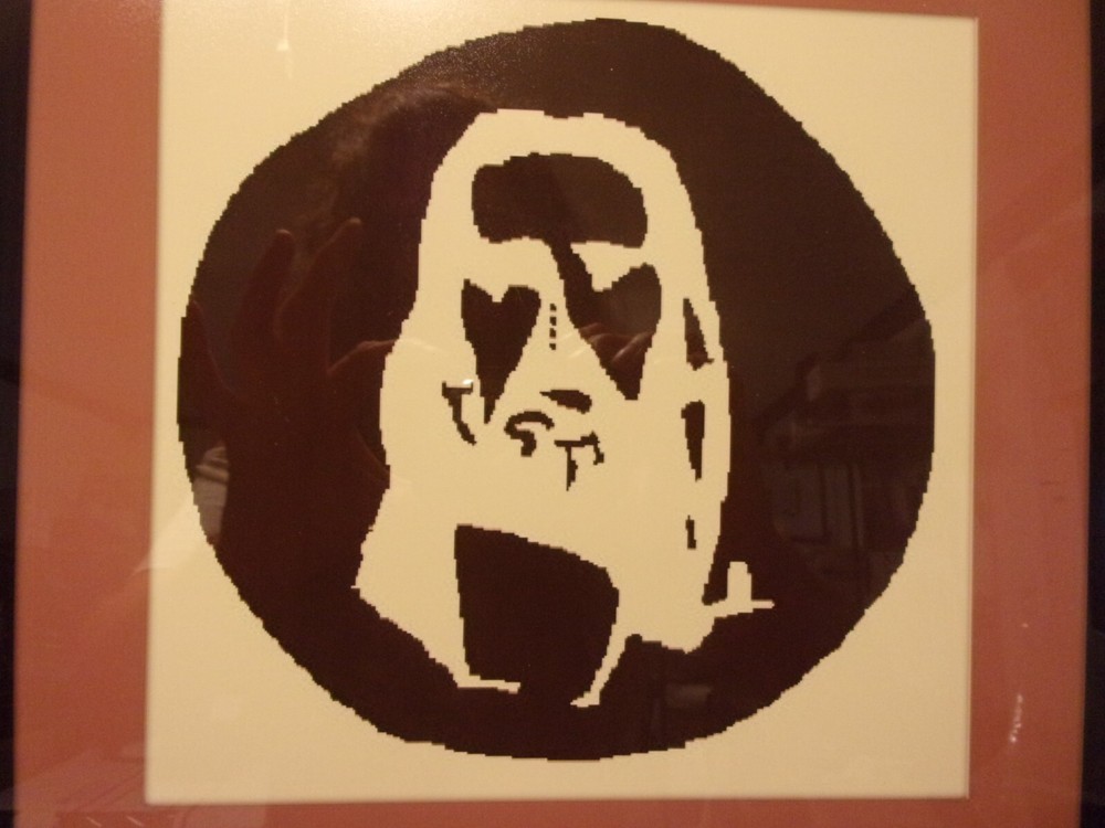 PROFESSIONALLY FRAMED JESUS CHRIST 30 SECOND OPTICAL ILLUSION AFTERIMAGE 19"X19"